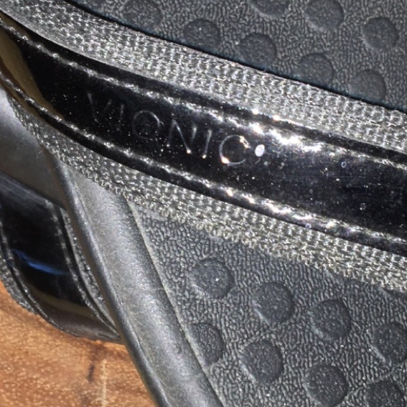 VIONIC TIDE II Patented Black Leather Orthotic 🩴 Sandals SZ 9 - Picture 2 of 7